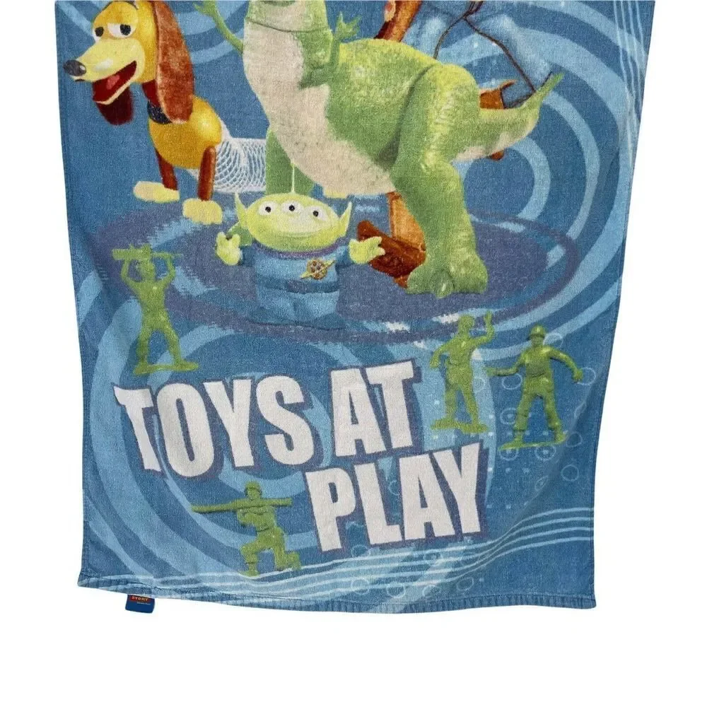 Toy Story Towel Vintage 90s Original Disney Pixar Beach Bath Terry Buzz Woody